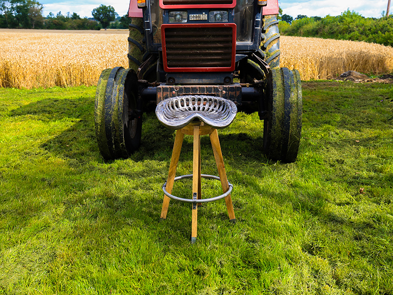 Product photograph of Tractor Bar Stool Seat from The Garden Furniture Centre Ltd