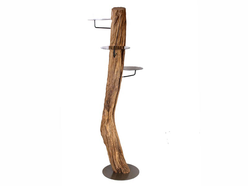 Product photograph of Reclaimed Teak Plant Stand from The Garden Furniture Centre Ltd