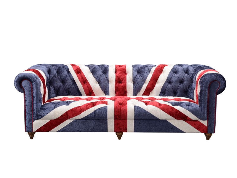 Product photograph of Union Jack Three Seater Sofa from The Garden Furniture Centre Ltd