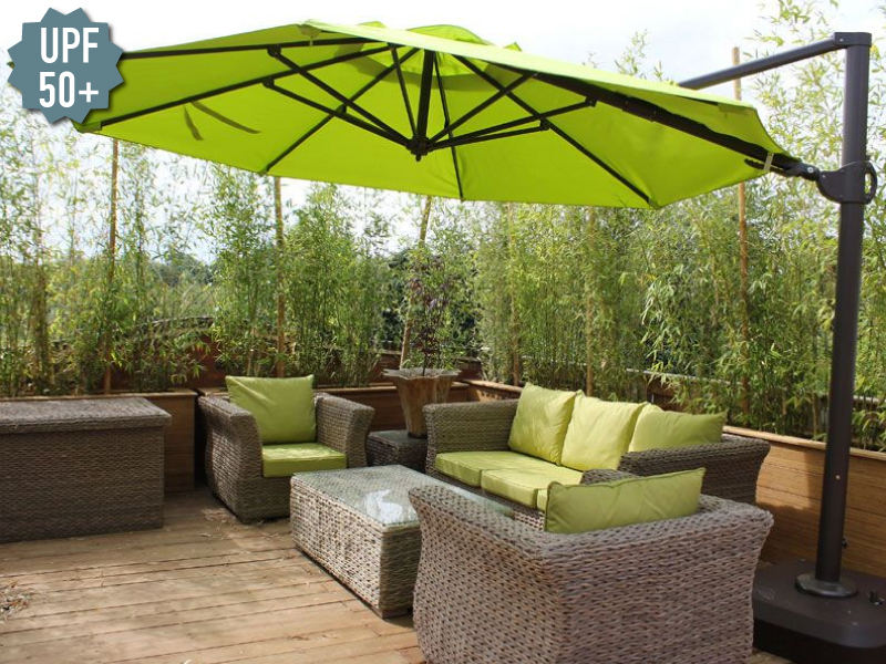 Product photograph of Cantilever Parasol - Roma 3 5m Diameter from The Garden Furniture Centre Ltd