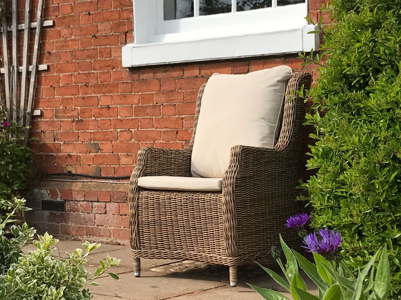 Product photograph of Willow Dining Armchair from The Garden Furniture Centre Ltd