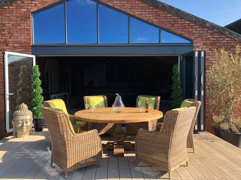 Product photograph of Valencia 6 Chair Round Dining Set from The Garden Furniture Centre Ltd