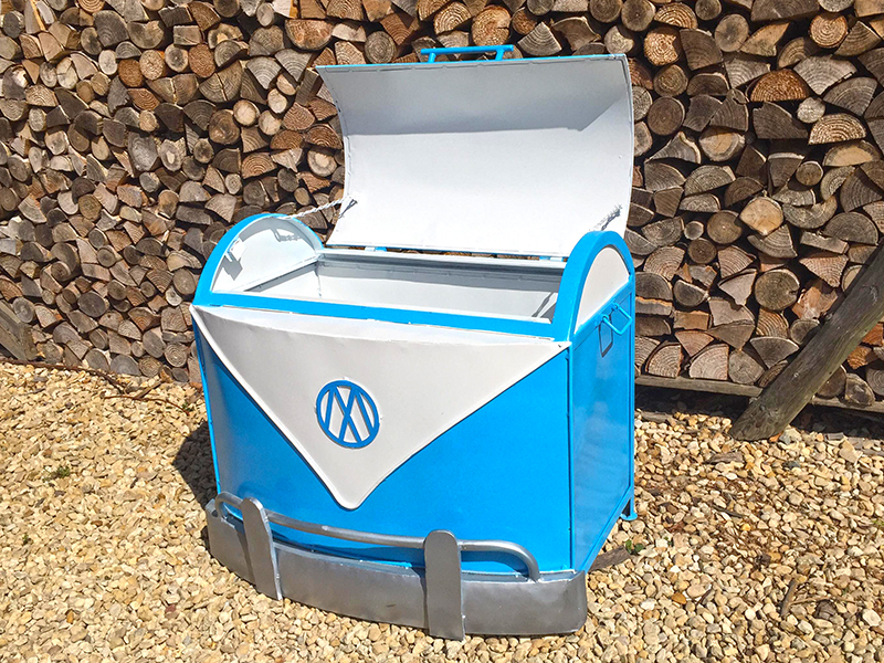 Product photograph of Indian Vw Bus Storage Trunk from The Garden Furniture Centre Ltd