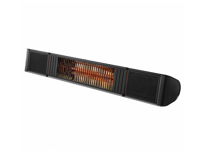 Product photograph of Bluetooth Wall Heater With Speakers - Black from The Garden Furniture Centre Ltd
