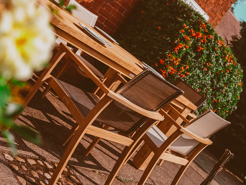 Product photograph of Regent 6 Chair Stacking Set Fsc Certified from The Garden Furniture Centre Ltd