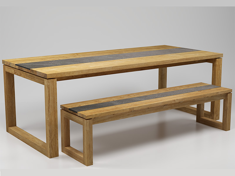 Product photograph of Nero Bench Set Pre Order from The Garden Furniture Centre Ltd