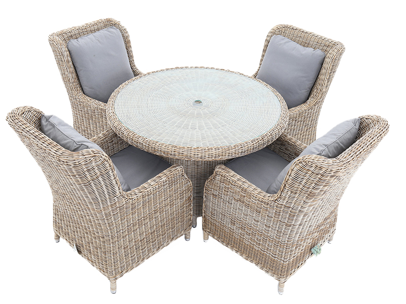 Product photograph of 4 Dining Armchair Set from The Garden Furniture Centre Ltd