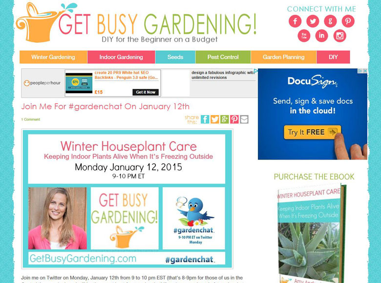 Inspirational garden sites - Get Busy Gardening