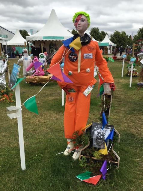 Space Scarecrows at Hampton Court Flower Show