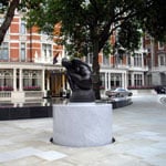 A statue in Mayfair